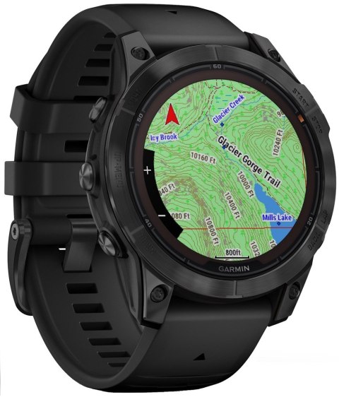 Zegarek sportowy Garmin Fenix 7 Pro Sapphire Solar Carbon Gray DLC Titanium 47mm Węglowoszary