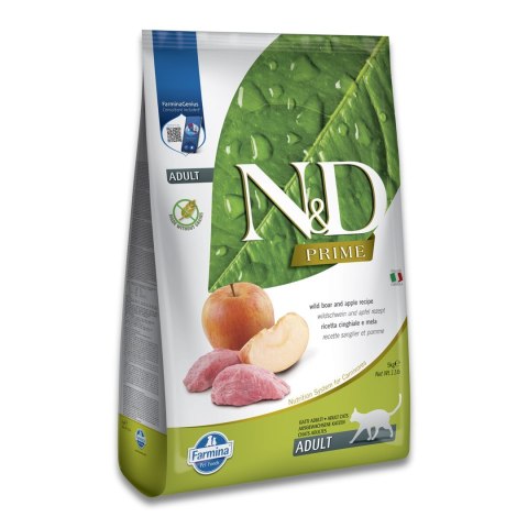 FARMINA N&D Prime Boar & Apple Adult - sucha karma dla kota - 5kg