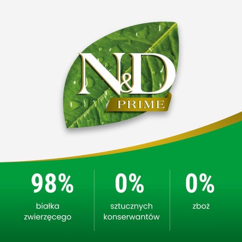 FARMINA N&D Prime Cat Boar and Apple Adult - sucha karma dla kota - 300 g