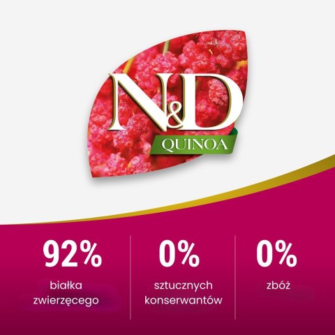 FARMINA N&D Quinoa Dog Digestion Adult Mini - sucha karma dla psa - 800 g