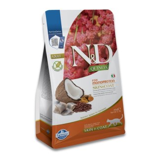 FARMINA N&D Quinoa Skin&Coat Cat Herring and Coconut Adult - sucha karma dla kota - 300 g