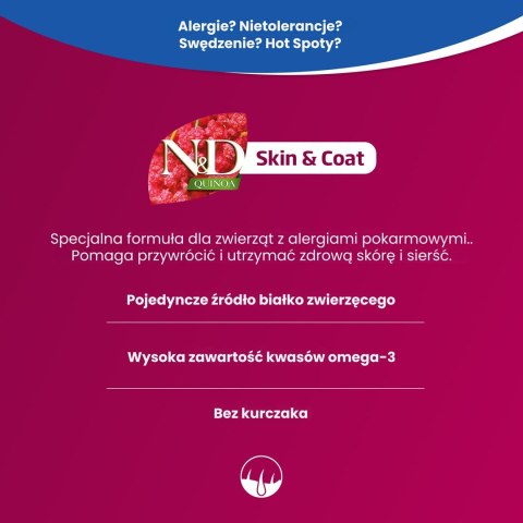 FARMINA N&D Quinoa Skin&Coat Cat Herring and Coconut Adult - sucha karma dla kota - 300 g