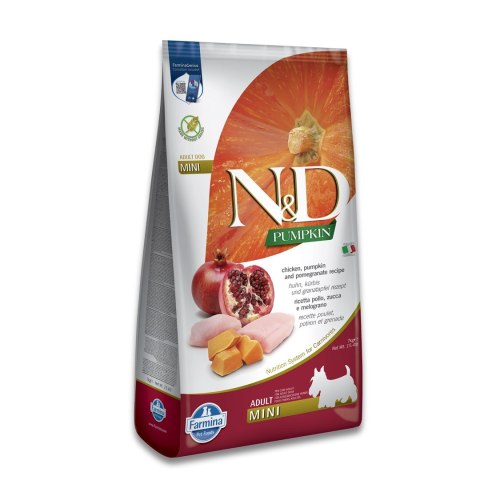 Farmina N&D Pumpkin sucha karma dla psów dorosłych małych ras z kurczakiem 7kg