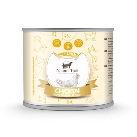 NATURAL TRAIL Cat Monoprotein with Chicken 185g