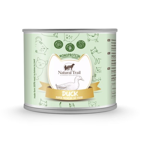 NATURAL TRAIL Cat Monoprotein with Duck 185g