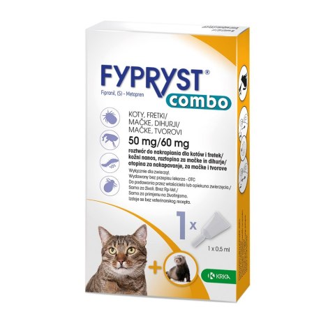 FYPRYST COMBO 50 MG/60MG KOT 1 PIPETA