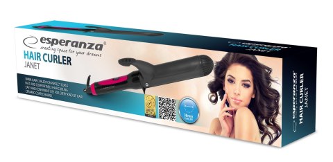 Lokówka do włosów Esperanza JANET EBL011 (35W; kolor czarny)