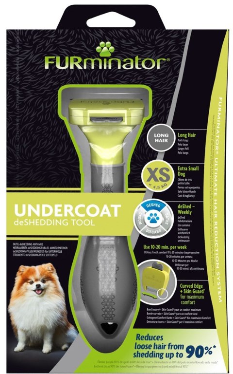 Furminator dla psów długowłosych - Toy Dog XS