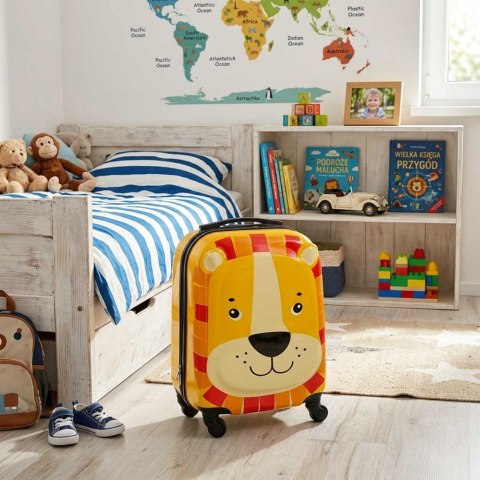 Walizka podróżna dla dzieci bagaż podręczny na kółkach lew