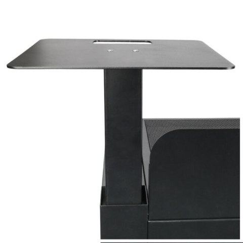 DJ BOOTH BK - Stół stanowisko DJ, podświetlana tablica LED RGB, pilot, długopisy, pokrowiec