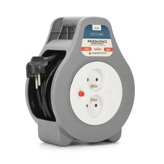 MONTIS PRZEDŁUŻACZ DOMOWY ZWIJANY 10M SZARY MT189