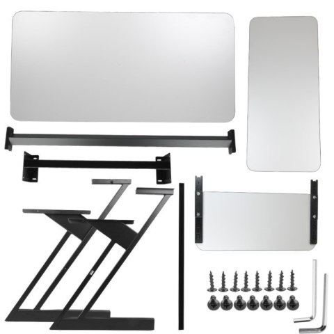 SD3 - Biurko studyjne stanowisko robocze blat półka na sprzęt audio wysuwana półka na klawiaturę 91,4 cm