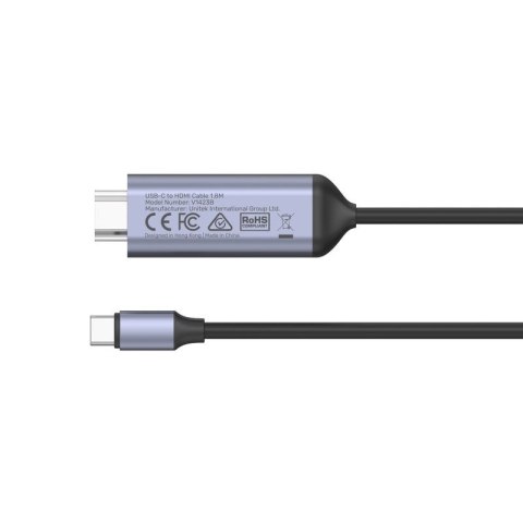 UNITEK KABEL USB-C - HDMI 8K, USB 4, HDR10+, 1,8M