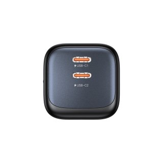 UNITEK ŁADOW. SIECIOWA 2X GAN 45W, 2XUSB-C PD 3.0, QC, CZARNA