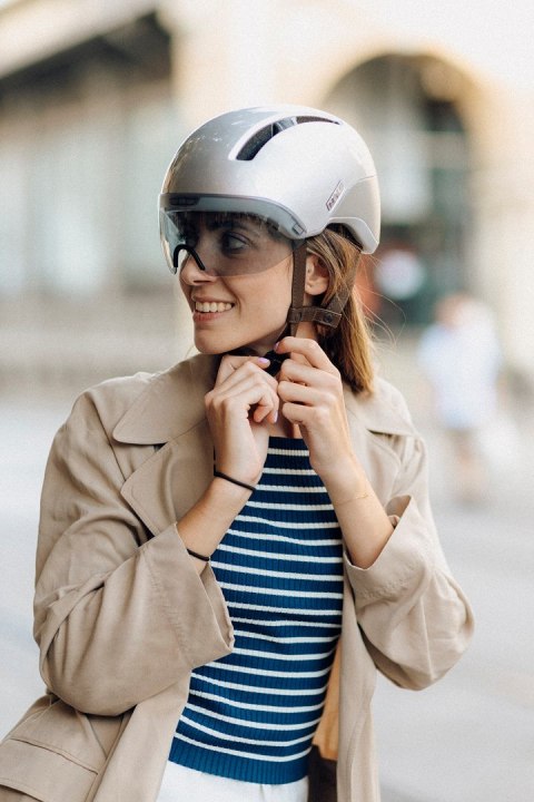 Kask Rowerowy HJC CALIDO PLUS Srebrny PEARL GREYISH SILVER r.M