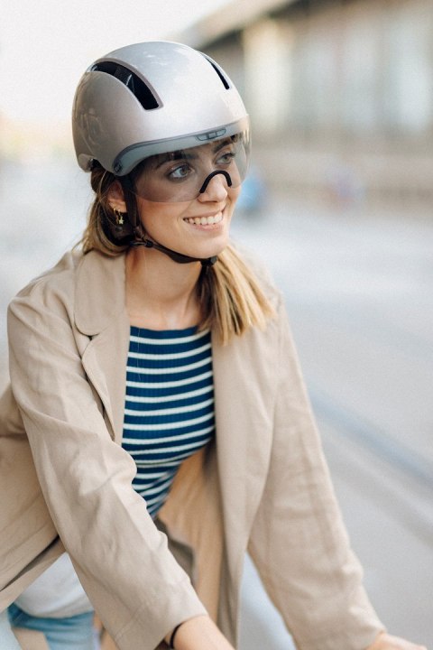 Kask Rowerowy HJC CALIDO PLUS Srebrny PEARL GREYISH SILVER r.M