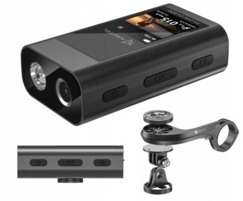 NAVITEL FLOW DL800 Rejestrator jazdy rowerowy 4K HDR GPS lampa rowerowa 430lm