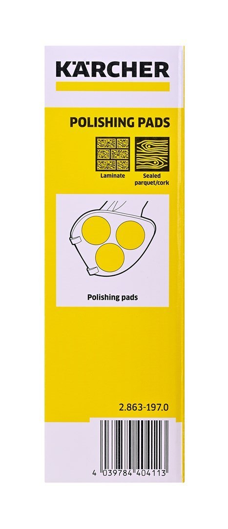 Pady polerujące - parkiet lakierowany / laminat - 3 szt. KARCHER - 2.863-197.0
