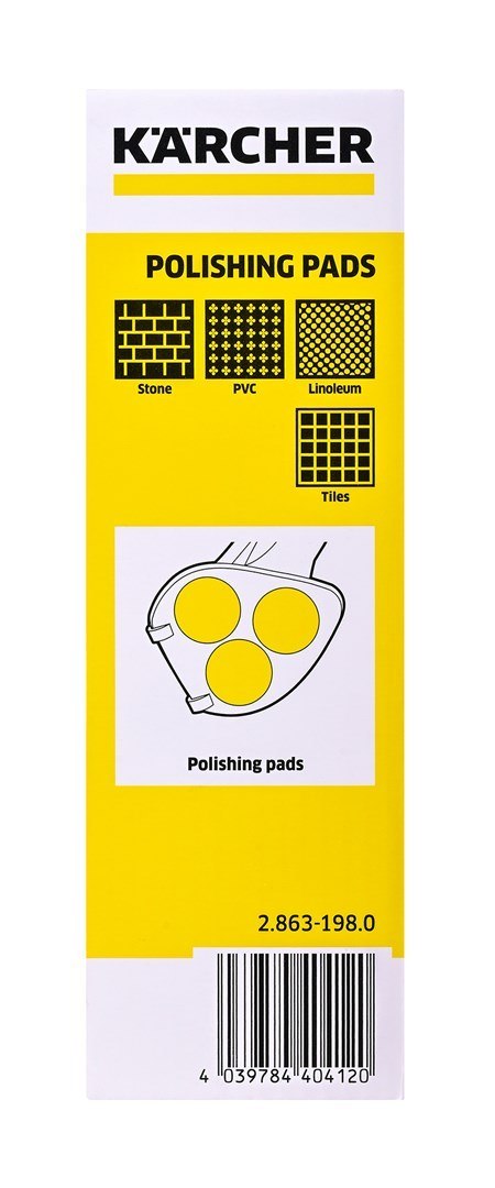 Pady polerujące - posadzka / linoleum / PVC - 3 szt. KARCHER - 2.863-198.0