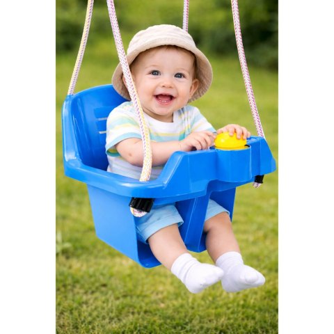 Huśtawka Kubełkowa Niebieska Dla Dzieci 5237