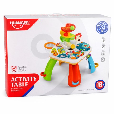 Stolik Edukacyjny Interaktywne Pianinko Zjeżdżalnia Dla Piłek Ruchome El.