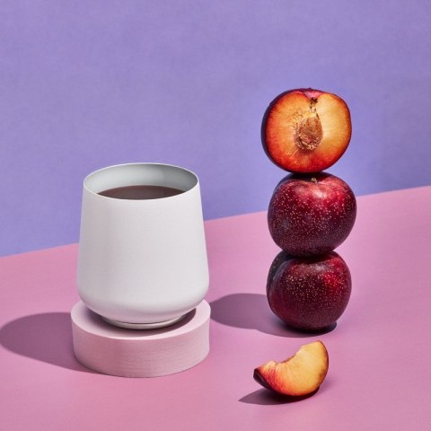 Kubek termiczny 355 ml Ruby Wine Tumbler Fellow biały mat