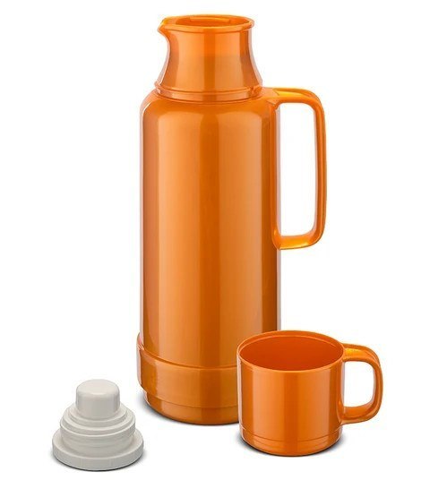 ROTPUNKT TERMOS SZKLANY POJ. 1,0 L, SHINY FOX (RUD