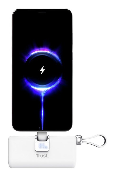Kieszonkowy powerbank TRUST Pacto 5000 mAh biały