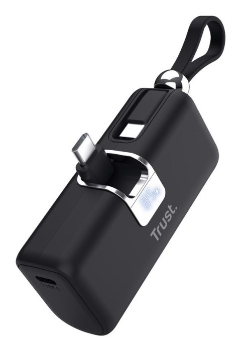 Kieszonkowy powerbank TRUST Pacto 5000 mAh czarny
