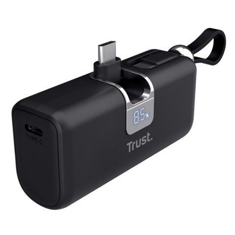 Kieszonkowy powerbank TRUST Pacto 5000 mAh czarny