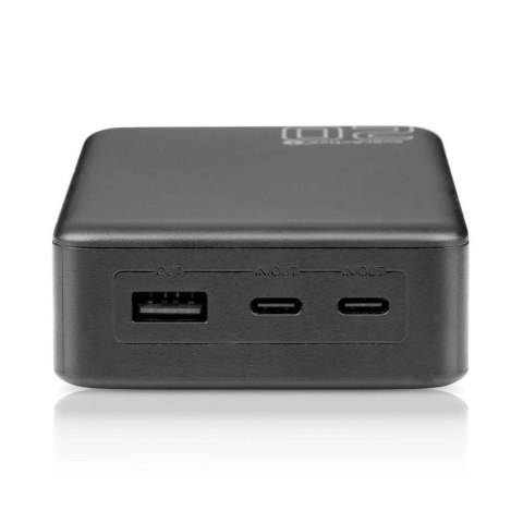 EVERACTIVE POWERBANK 20 000MAH, 1X USB, 2X USB-C, 20W, QC4+, WYŚWIETLACZ LCD, CZARNY EB-22QB