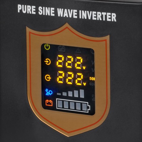 Zasilacz awaryjny KEMOT PROsinus-1000 przetwornica z czystym przebiegiem sinusoidalnym i funkcją ładowania 12V 230V 1000VA/700W 