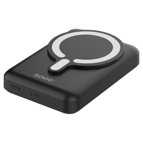 SAVIO POWERBANK 10000 MAH MAGNETYCZNY CZARNY BA-12