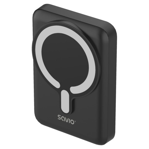 SAVIO POWERBANK 10000 MAH MAGNETYCZNY CZARNY BA-12