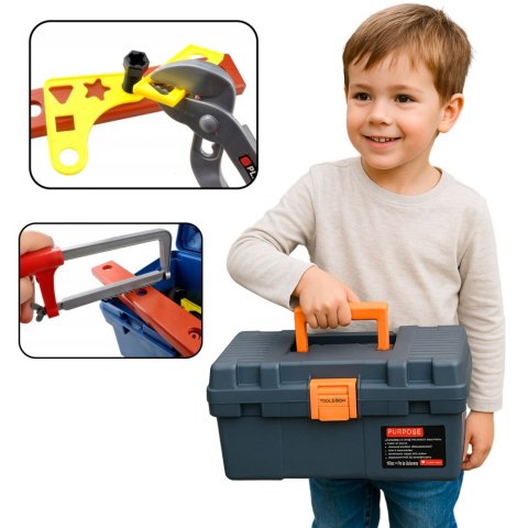 Zestaw Majsterkowicza Skrzynka Narzędzia Wiertarka Akcesoria