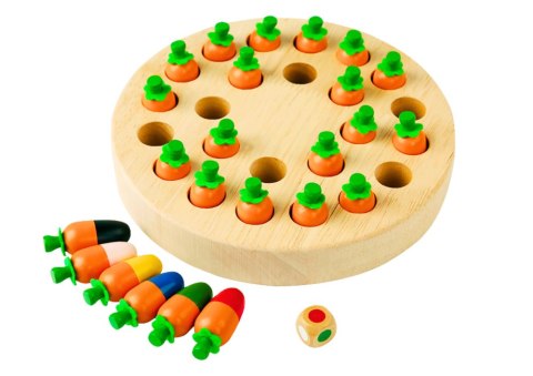 Gra Pamięciowa Rodzinna Marchewki Drewniana