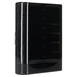 Pojemnik organizer na tabletki leki czarny