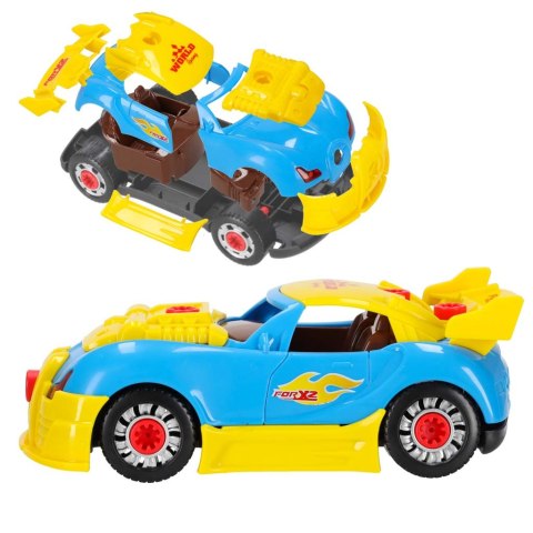 Samochód sportowy do rozkręcania konstrukcyjny do tuningu światło dźwięk