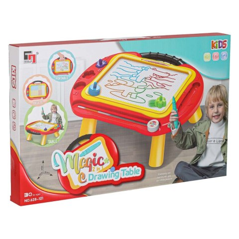 Tablica magnetyczna edukacyjna znikopis stolik do rysowania stempelki