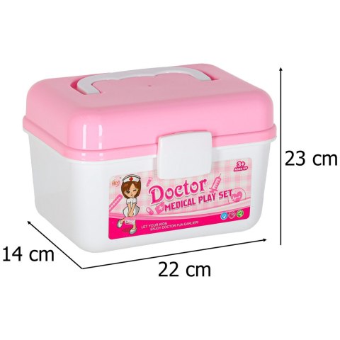 Zestaw lekarza w kuferku mały doktor dźwięk 35 elementów