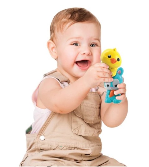 Interaktywny Pociąg Farmera Lokomotywa Wagoniki Clementoni 17391