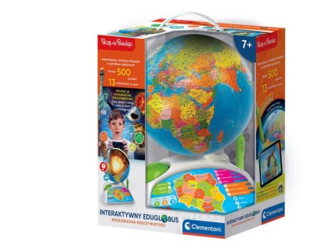 Interaktywny Edukacyjny Globus Eduglobus Uczę się Bawiąc Język Polski Clementoni 50847
