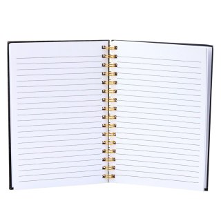 Notatnik Zeszyt W Linie Naszywki Usta Szminka Brokatowy Czarny A5 80 Kartek