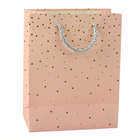 Torba Prezentowa Ze Złotymi Kropkami 23 x 18 x 10,5 cm
