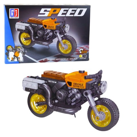 Klocki Konstrukcyjne Motor Motocykl Robot 2w1 217-222 el. Mix