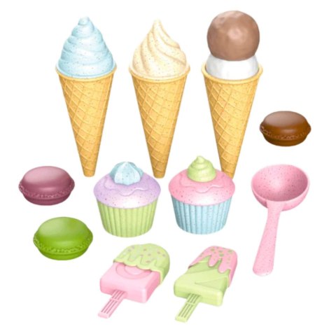 Zestaw Lodów i Słodkośći Babeczki Makaroniki Odgrywanie Ról