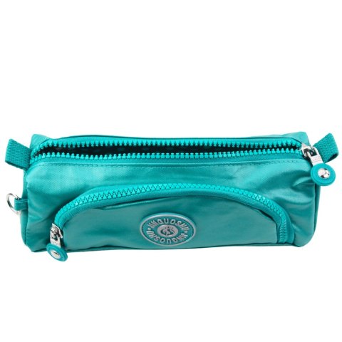 Piórnik Szkolny Funkcjonalny Dwie Kieszenie Zawieszka Mix