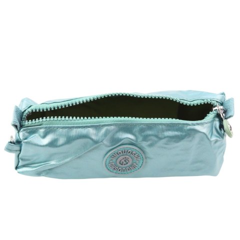 Piórnik Szkolny Organizer Jednokomorowy Jasnozielony 21,5cm