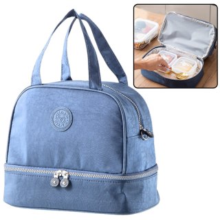 Torba Termiczna Izolacyjna Śniadaniowa Pas z Regulacją Niebieska 27cm