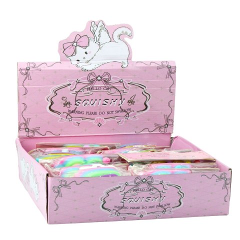 Gniotek Kocia Łapka Zabawka Antystresowa Sensoryczna Squishy XXL Niebieska Różowa